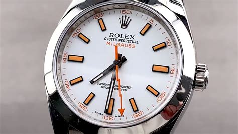 rolex two tone white dial|rolex milgauss white dial.